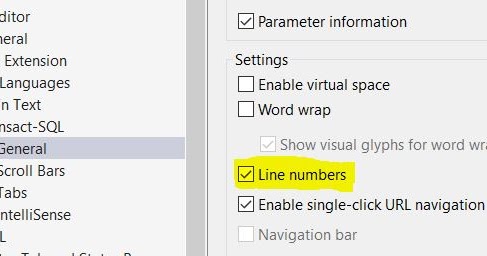 SSMS query editor adding line number | GOTO Line number | SQL Server ...