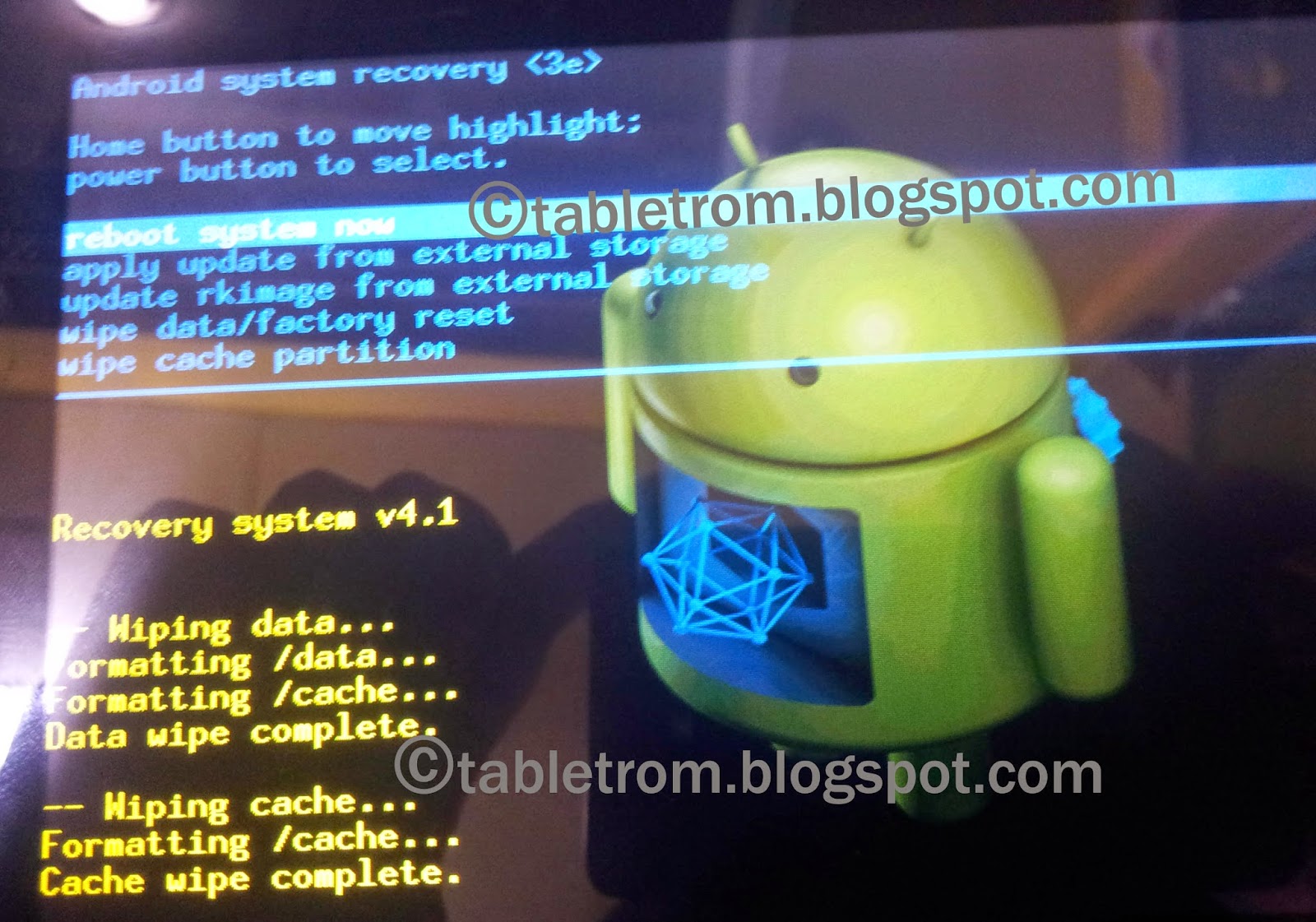 Hard Reset 7 inch APPTAB Android Tablet RK3066 Rockchip. Mods Firmware