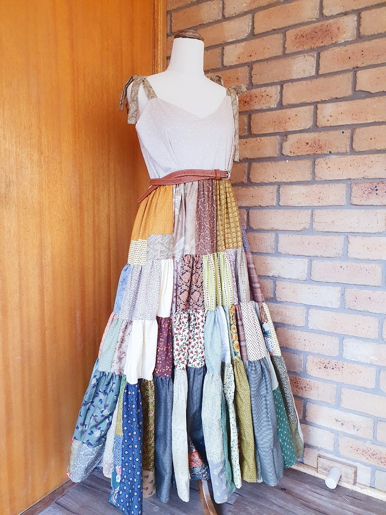 How I Made Miu Miu-inspired Patchwork Dress from scratch - For Urban ...