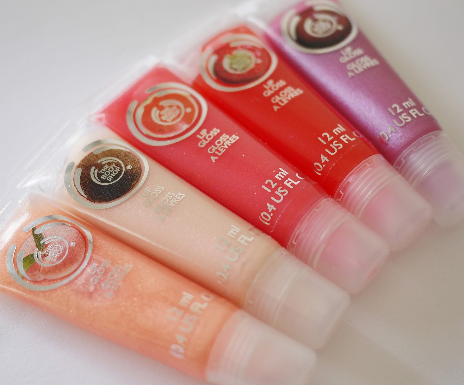 Making up 4 my age The Body Shop Flavoured lip gloss tubes