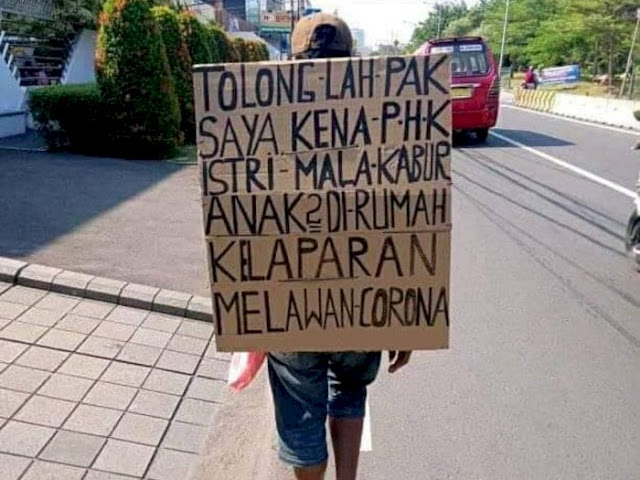 Pilu Ayah Kena PHK, Jalan Kaki Mencari Pekerjaan, Istrinya Kabur, Anaknya Kelaparan