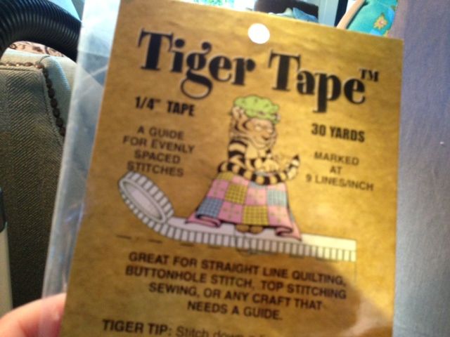 greenQuilts: More on Tiger Tape