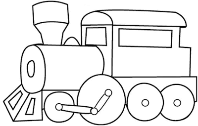 mini train coloring pages