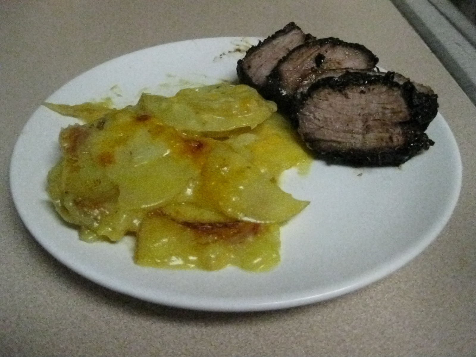 Confections of a Hungry Girl Cheesy Yukon Gold Scalloped Potatoes