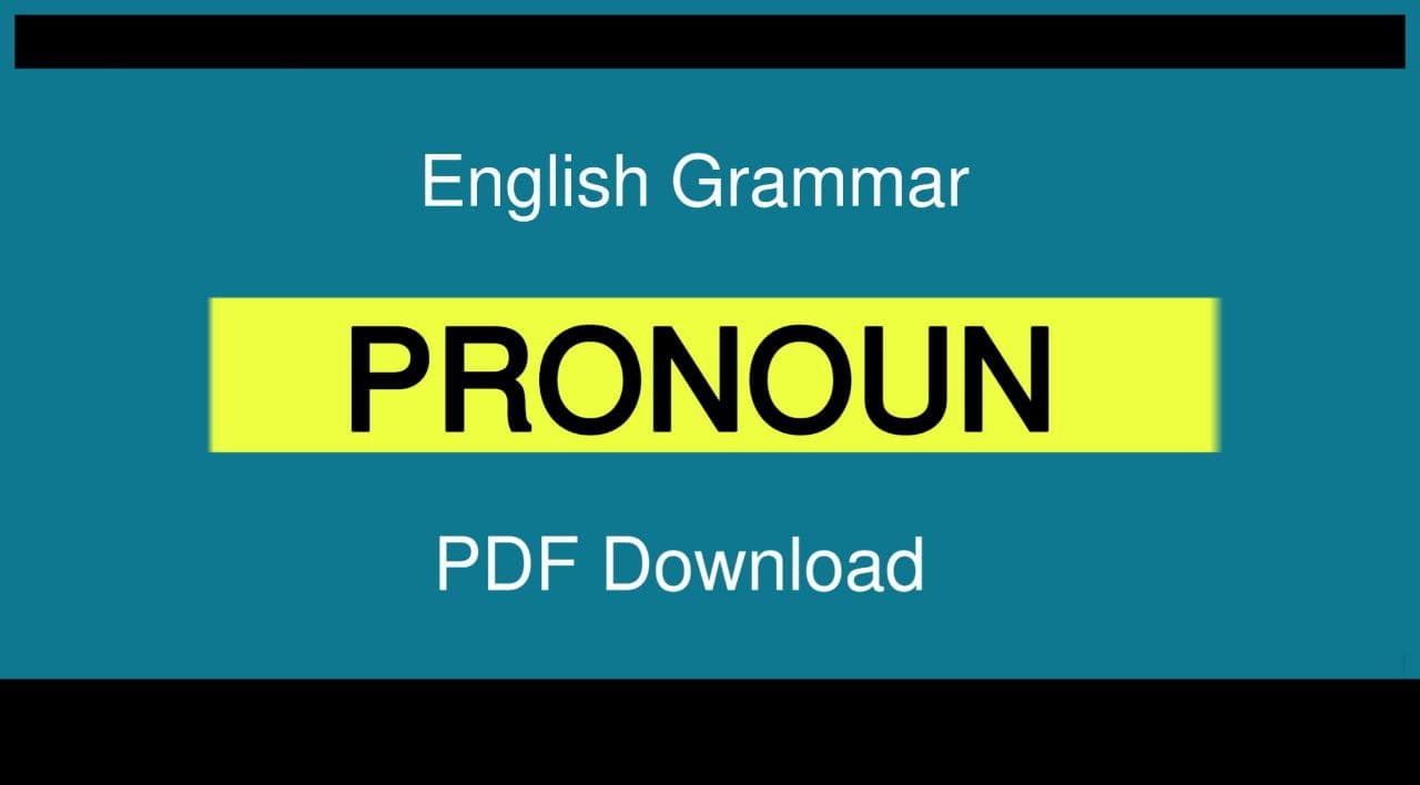 Pronoun Details in Bengali PDF