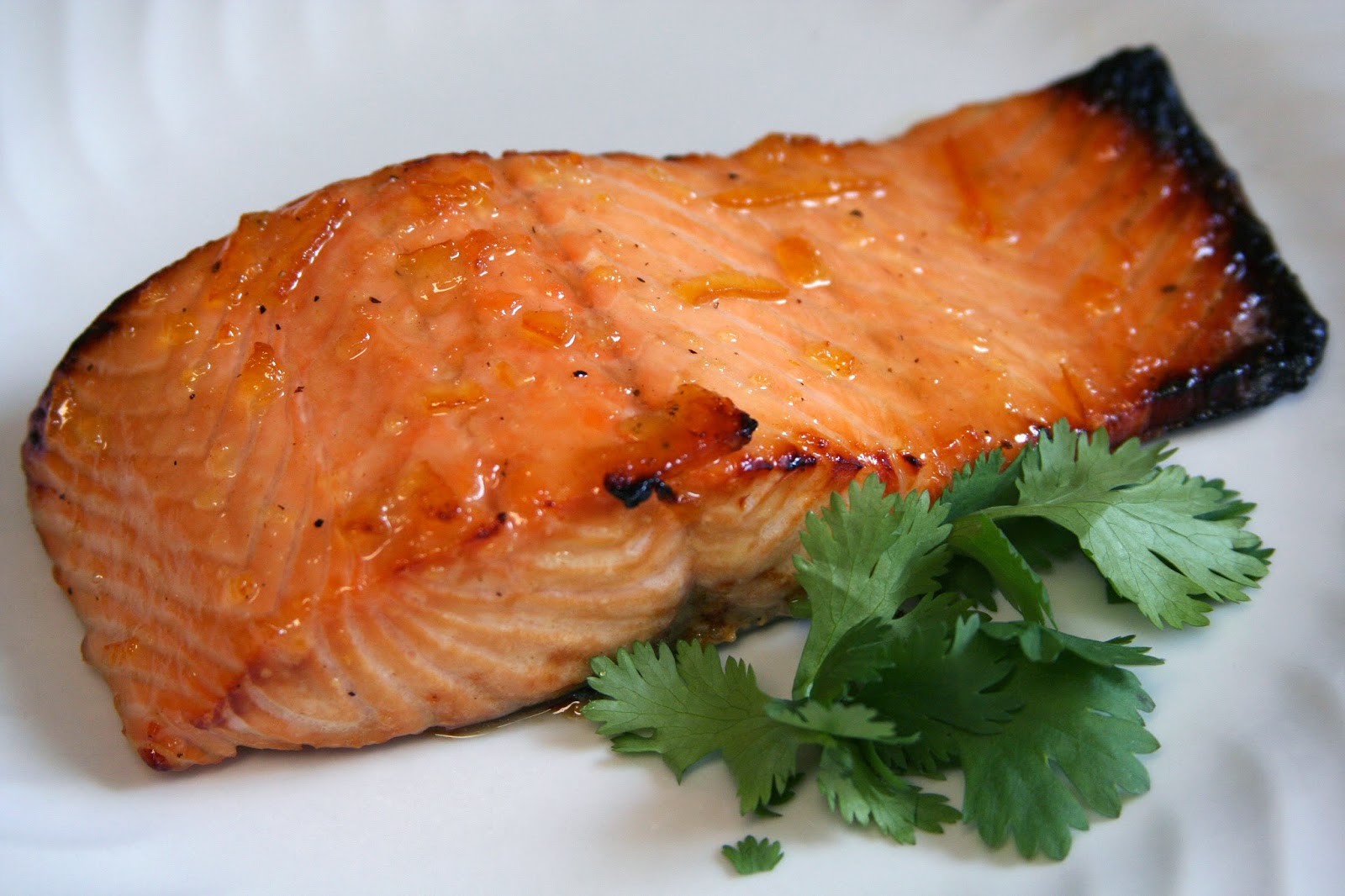 Culturally Confused Cooking Light Broiled Salmon with MarmaladeDijon