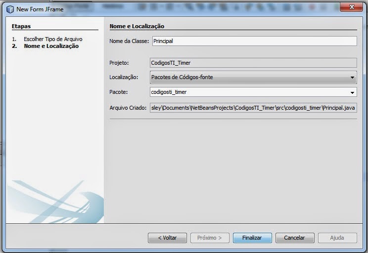 Códigos TI: Post 5 - Pegando data e hora com TimerBean no Java