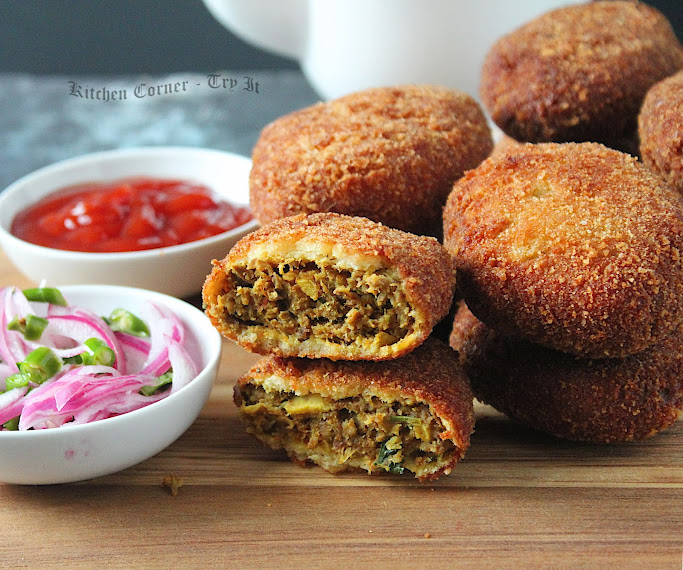 Kerala Beef Cutlet Beef and Koorka/ Chinese Potato Cutlets