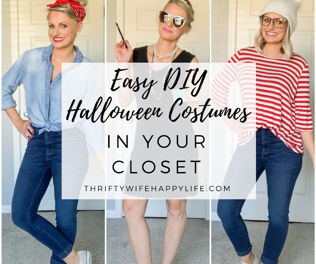 Easy DIY Halloween Costumes in Your Closet | Thrifty Wife, Happy Life