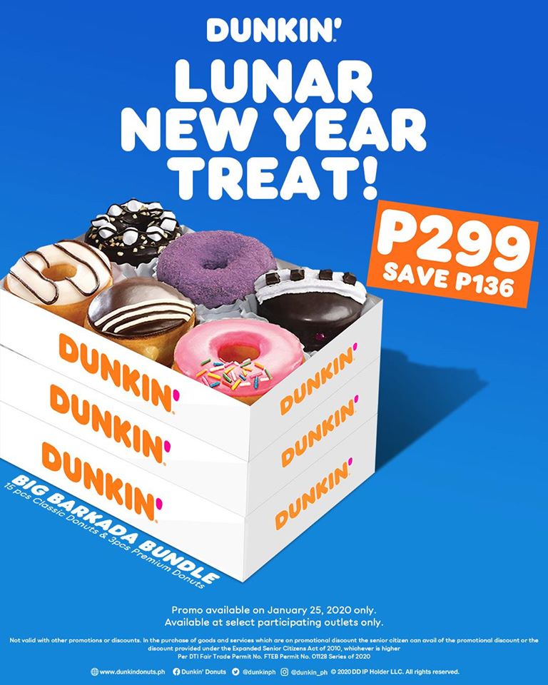 Manila Shopper Dunkin' Chinese New Year Promo 2020
