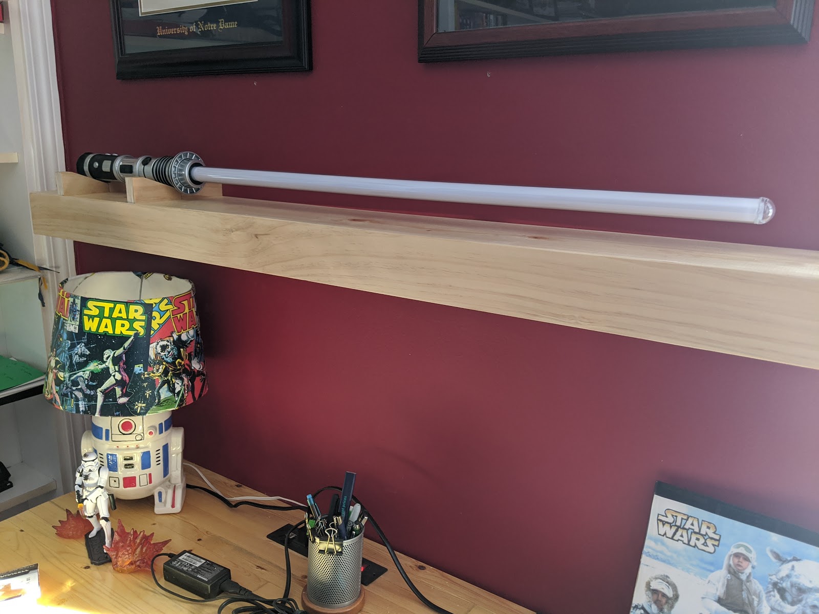 My next DIY lightsaber(!) shelves