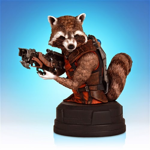San Diego Comic-Con 2014 Exclusive Rocket Raccoon Guardians of the Galaxy Mini Bust by Gentle Giant