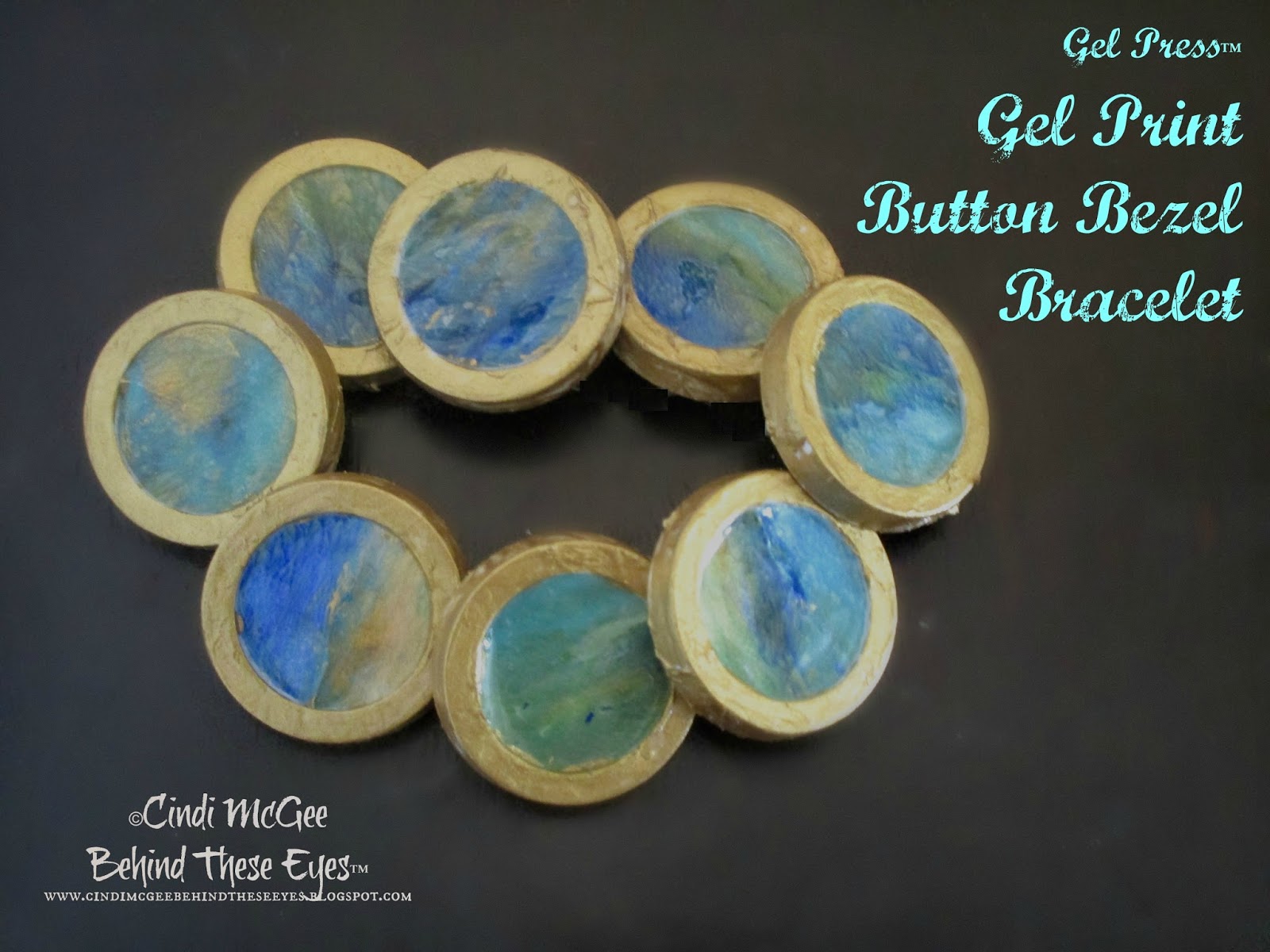 Gel Press™ Button Bezel Bracelet DIY Video with Cindi McGee