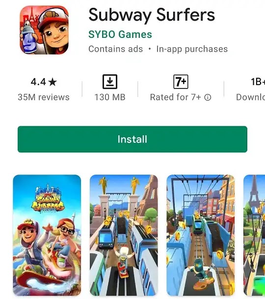 Subway Surfers Game For Android  Apk