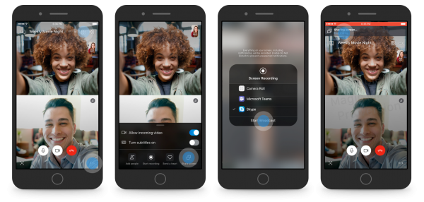 Partager l'écran sur Skype pour Android et iOS