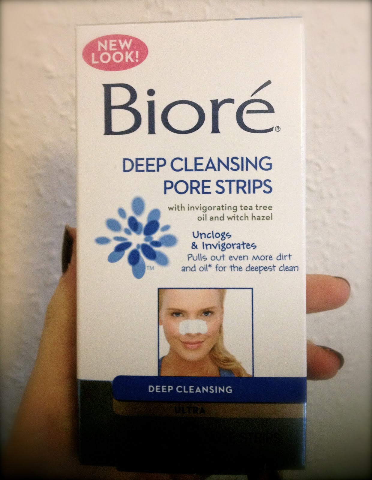 cleansing Biore pore strips deep