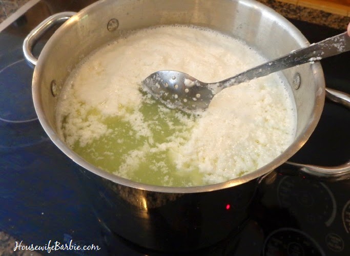 An American Housewife Homemade Ricotta Cheese (Use leftover whey
