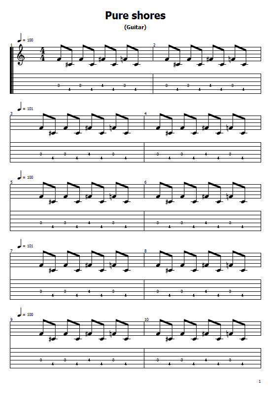 Pure Shores Tabs All Saints. How To Play Pure Shores On Guitar/ All Saints Pure Shores Free Tabs / All Saints Sheet Music. All Saints - Pure Shores