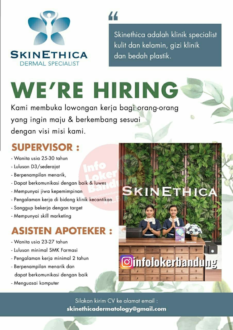 Lowongan Kerja SkinEthica Bandung Juli 2021