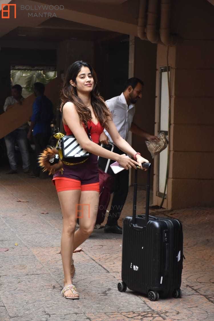 Celebrity Janhvi Kapoor Spotted Outside Gym 2020