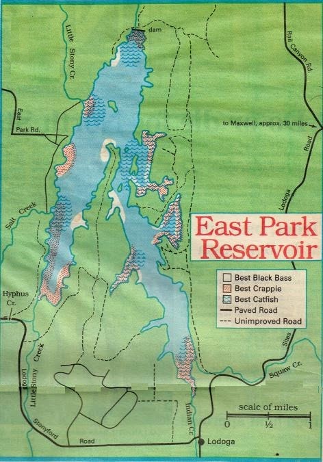 East Park Reservoir Campsite Map 2020 East Park Reservoir Fishing Map And Fishing Report Hunting Clubs: 2020 East  Park Reservoir Fishing Map And Fishing Report, Plus California Hunting  Clubs This Area