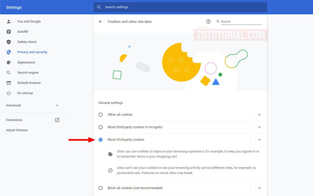 Cara Mematikan Cookies Pihak Ketiga Pada Browser (Cookies Third Party)