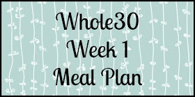 Busy, Bold, Blessed: April Whole30: Week 1 Meal Plan