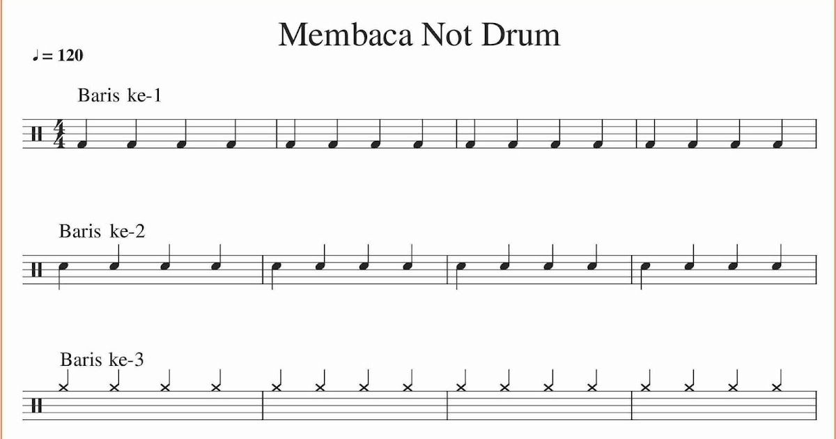 Cara Membaca Not Drum Sekitar Musik Cara Membaca Not Drum Sekitar Musik