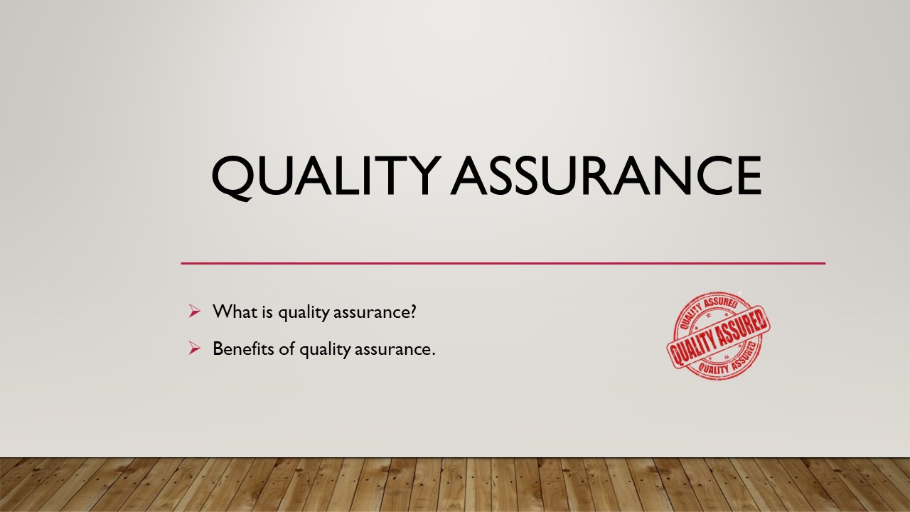 Quality Assurance Notes Presentation B.Pharmacy 6th Semester