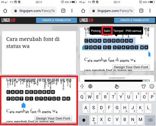 Cara Mengubah Font Di Status Wa Whatsapp Tanpa Aplikasi Wafbig