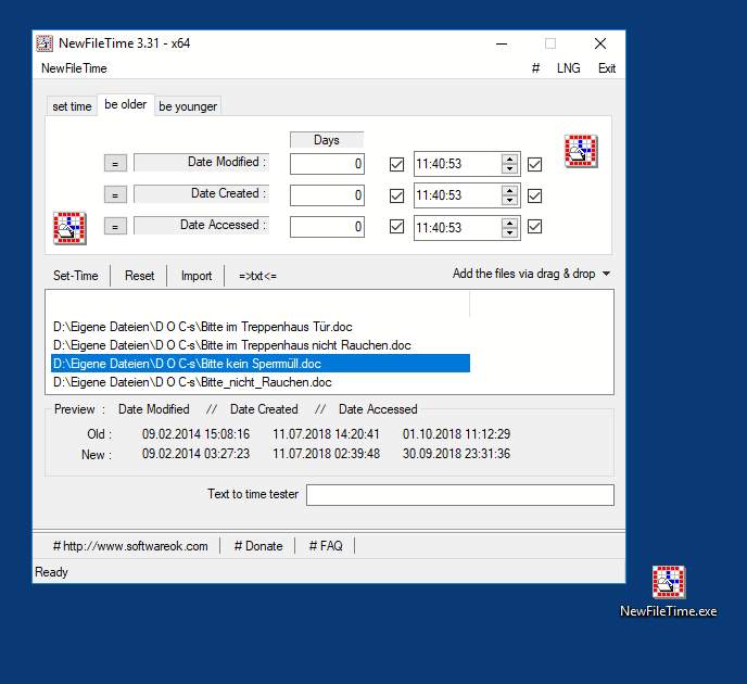 newfiletime newfiletime