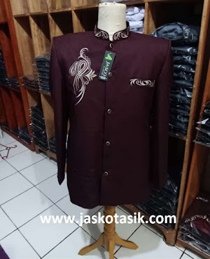 Jasko Bordir Burung Motif JT 19 Marun Jasco Tasik