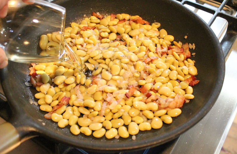 Food Lust People Love Creamy Lima Beans with Bacon and Mustard