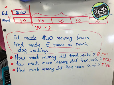 comparison problems, teaching word problems