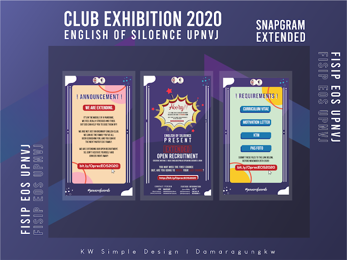 Snapgram Extended Club Exhibition EOS Upnvj 2020
