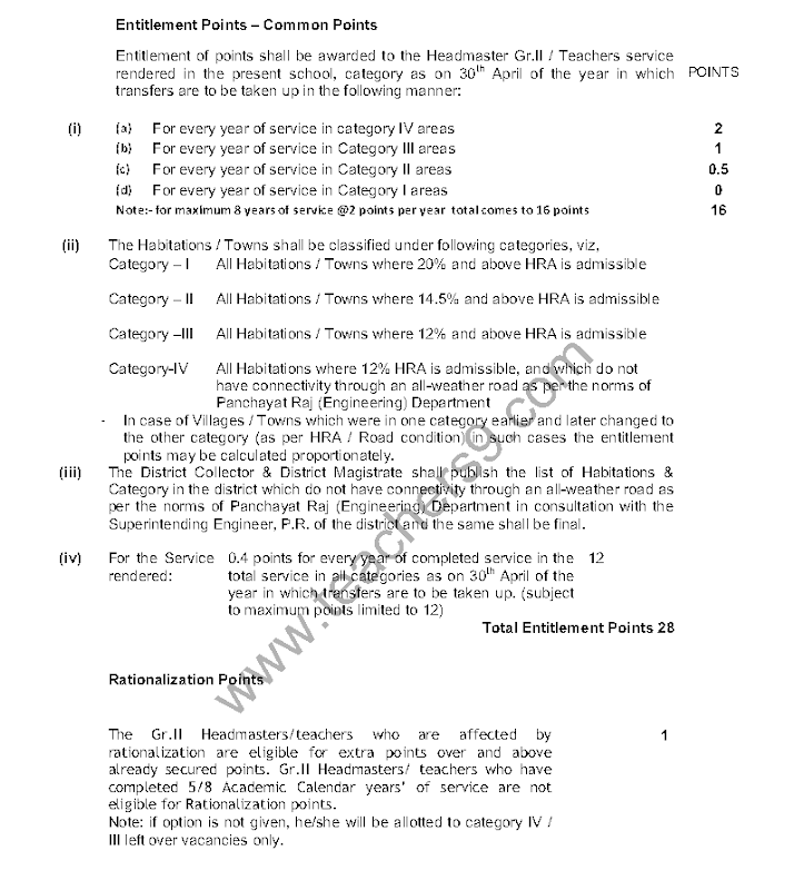 teachers-transfers-entitlement-points-g.o-no-31
