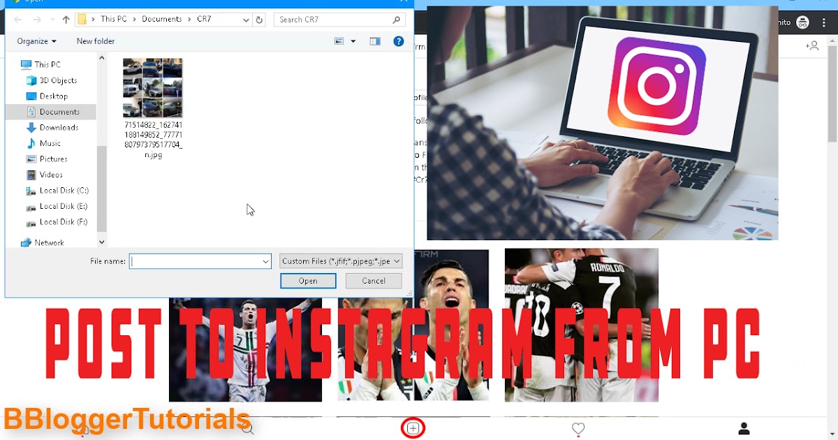 How to Post On Instagram From PC 