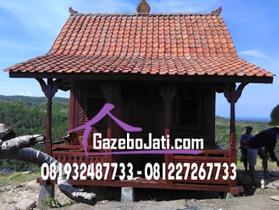 Gazebo Rumah Jawa Ukir Jati