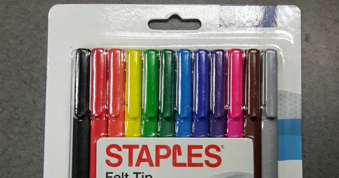 Pink and Paper Pen Review Staples Felt Tip Pens
