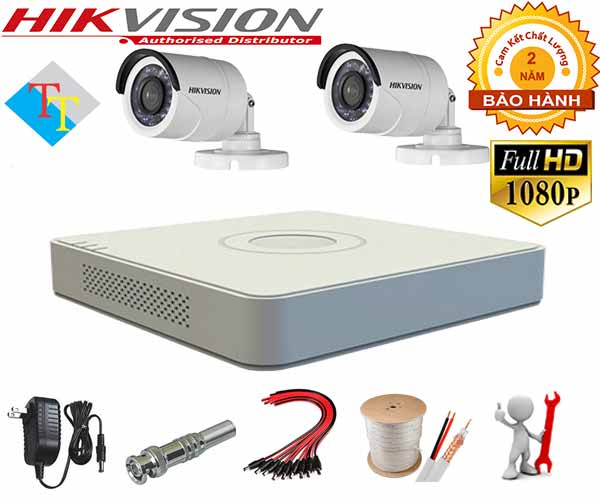 trọn bộ 2 camera hikvision tại bến tre