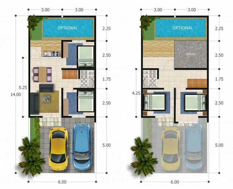 small two story house plan