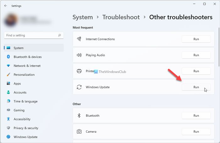 We konden geen verbinding maken met de updateservice