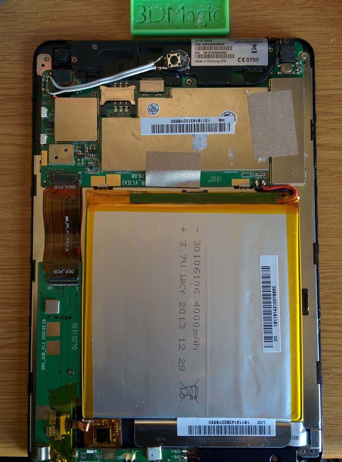 Harris Pagonis Info & Projects Blog ZTE tablet with non working power