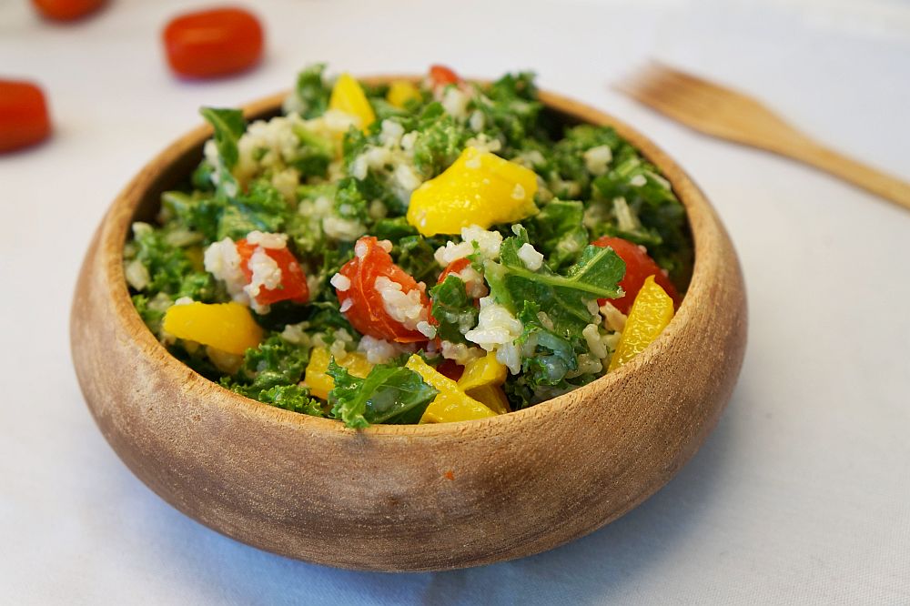 Healthy Eating & Longer Life: Kale Rice Salad