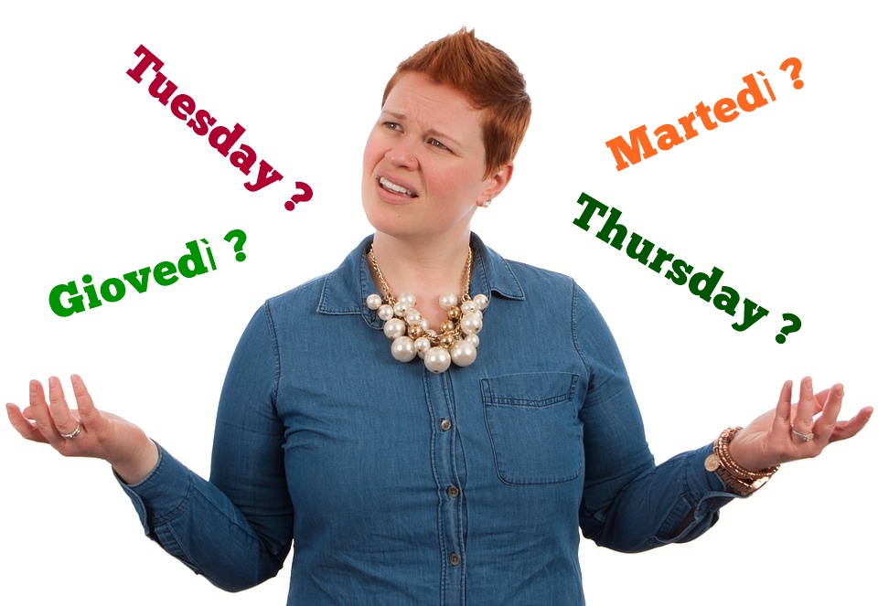 Come Si Traducono Martedi E Giovedi In Inglese Vi Confondete Anche Voi