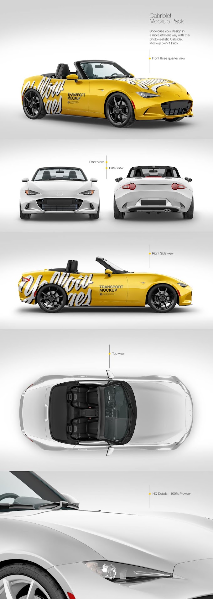 Download Full Size Pickup Truck Mockup Pack PSD Mockup Templates
