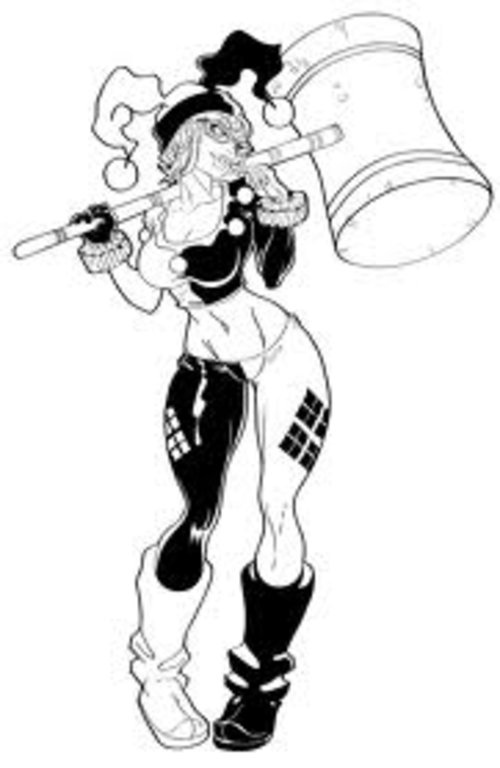 Harley Quinn Printable Coloring Pages For Kids >> Disney Coloring Pages