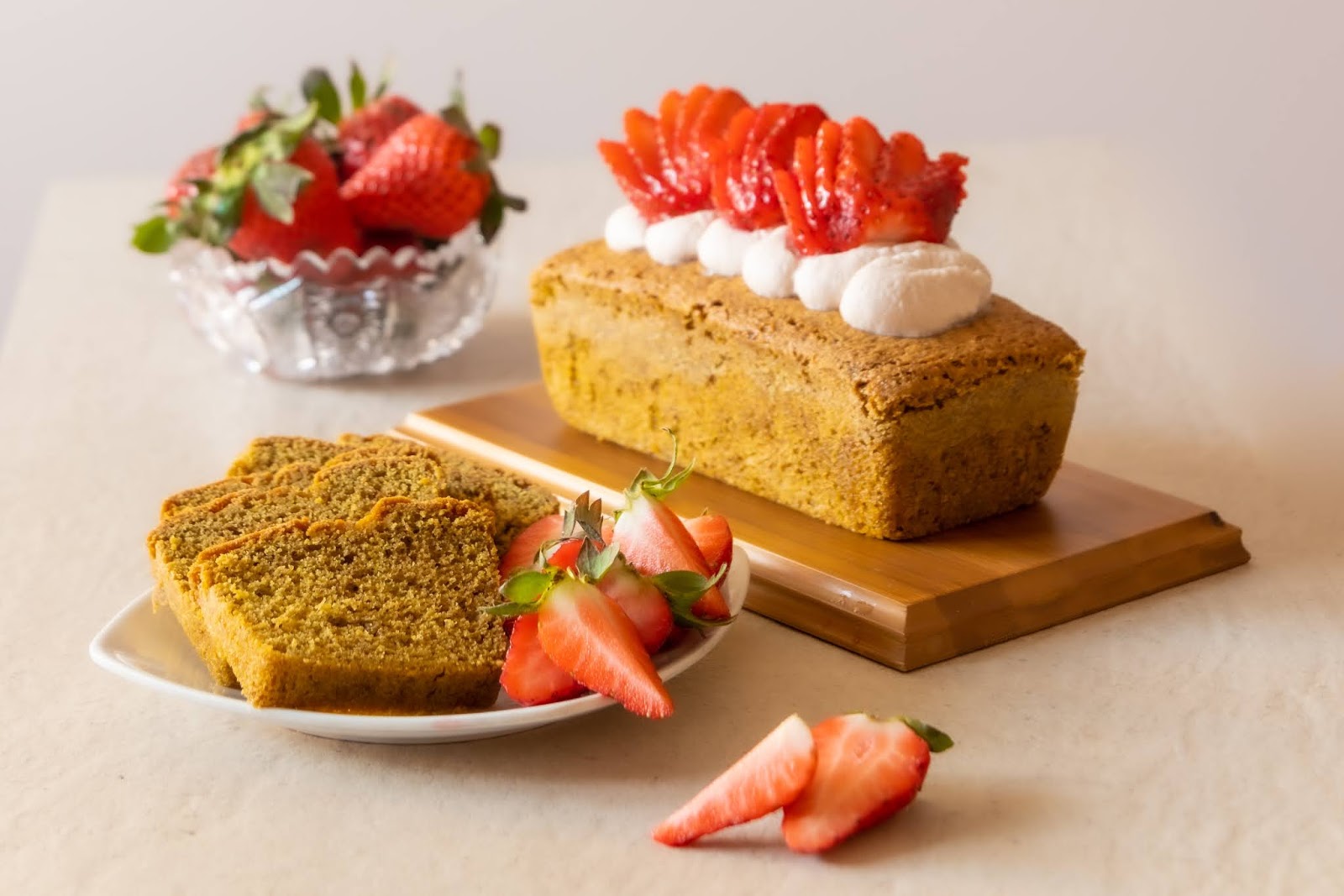Summery Vegan Strawberry Matcha Cake Recipe! Love, Em