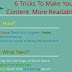 6 Killer Tricks To Make Your Tired Audience Read Your Content