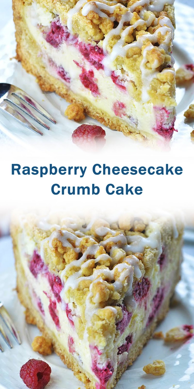 Raspberry Cheesecake Crumb Cake 3 SECONDS